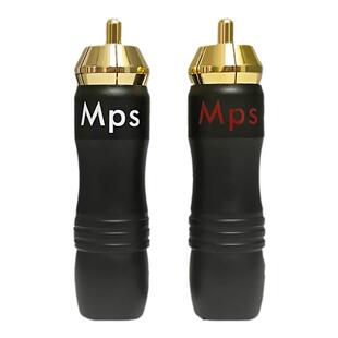 Mps发烧级HiFi免焊接莲花头插头RCA音频线公头铜镀金端子Frog