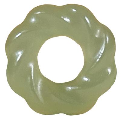 天然和田玉平安扣背云吊坠配饰品