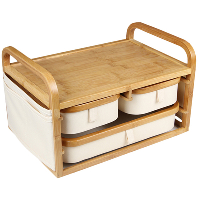 桌面多层抽屉式口罩护肤品整理盒