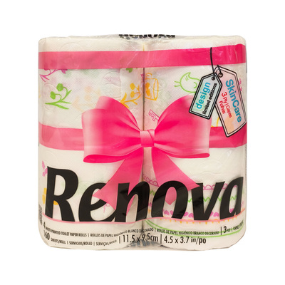 Renova生机盎然卷纸印花卫生纸