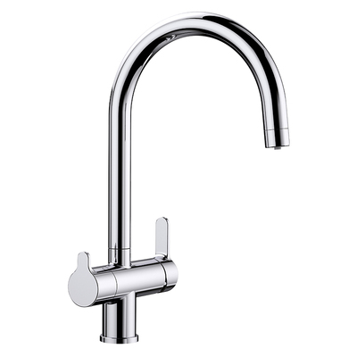 铂浪高二合一双孔冷热净水龙头