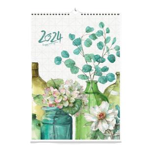 2026畅销精美欧风插画挂历销量TOP榜单月历家用挂墙翻页印刷台历