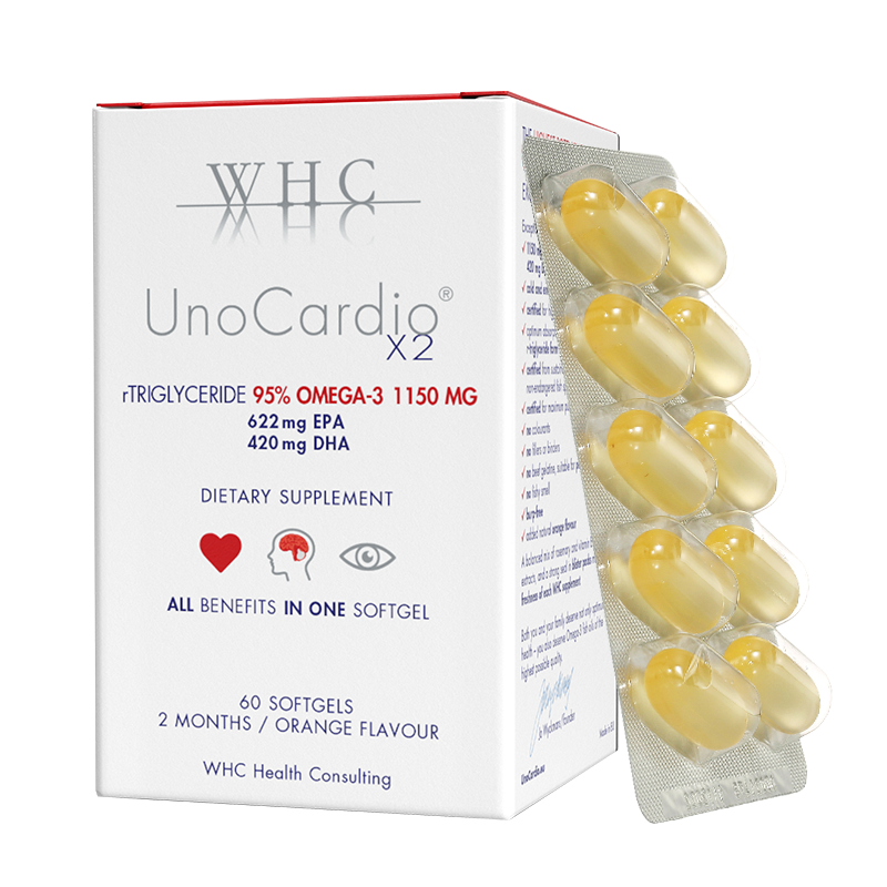 比利时WHC小红帽深海鱼油rTG结构95%高纯度Omega3 呵护眼脑60粒