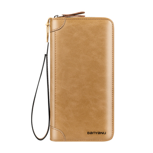 卡包钱包一体男精致高档班亚奴2025新款大容量多卡位真皮名片卡夹