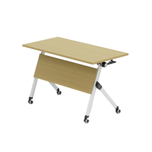 折叠会议桌圆形自由拼接会议桌培训桌可折叠移动大型洽谈讨论桌