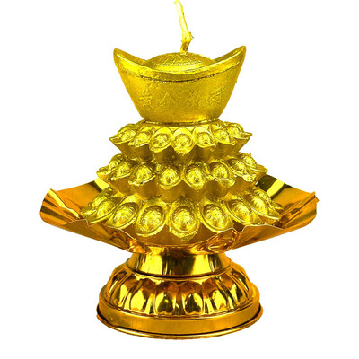 聚财金元宝塔24小时造型蜡烛