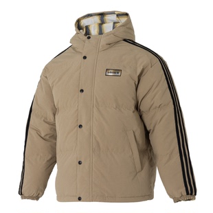 Adidas阿迪达斯三叶草男羽绒服王安宇同款冬双面穿鸭绒外套KF9278