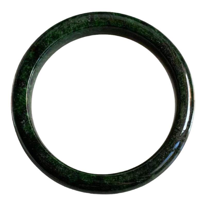 缅甸翡翠手镯A货干青绿手镯56mm