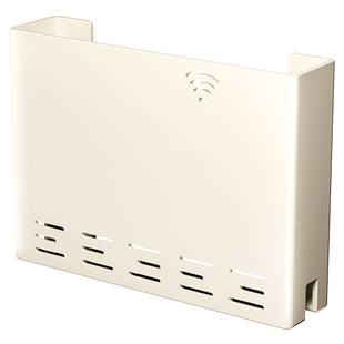 路由器收纳上墙免打孔wifi支架光猫机顶盒放置架壁挂不伤墙收纳盒