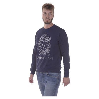 精品蓝色套头男士VERSACEJEANS