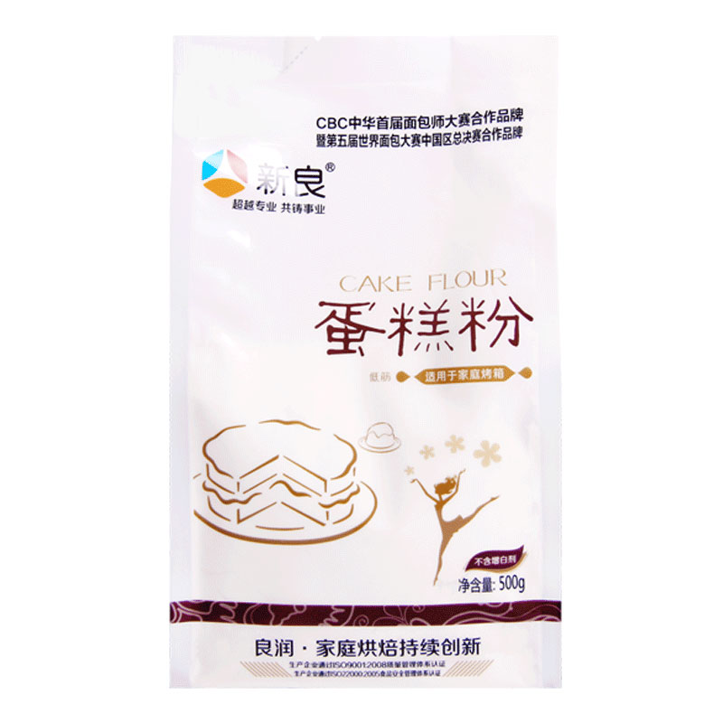 新良低筋面粉蛋糕粉家用烘焙电饭煲专用预拌粉空气炸锅材料500g*2