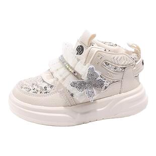 奥特莱斯outlets折扣店清仓 女童板鞋2025新款秋冬中帮儿童运动鞋