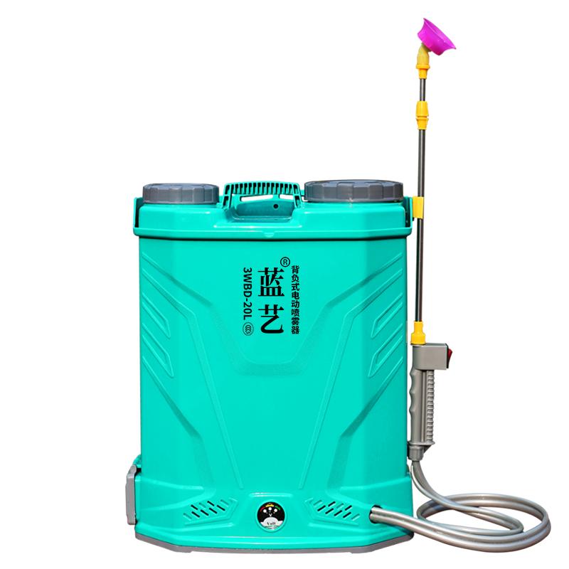 蓝艺高压农用锂电池背负式充电农药喷壶新型自动搅拌电动喷雾器