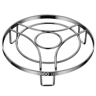 德国膳大皇316不锈钢蒸架蒸锅垫架蒸菜架低脚蒸笼架子隔水蒸支架