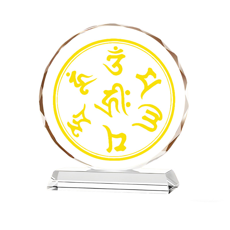 六字大明咒水晶工艺摆件