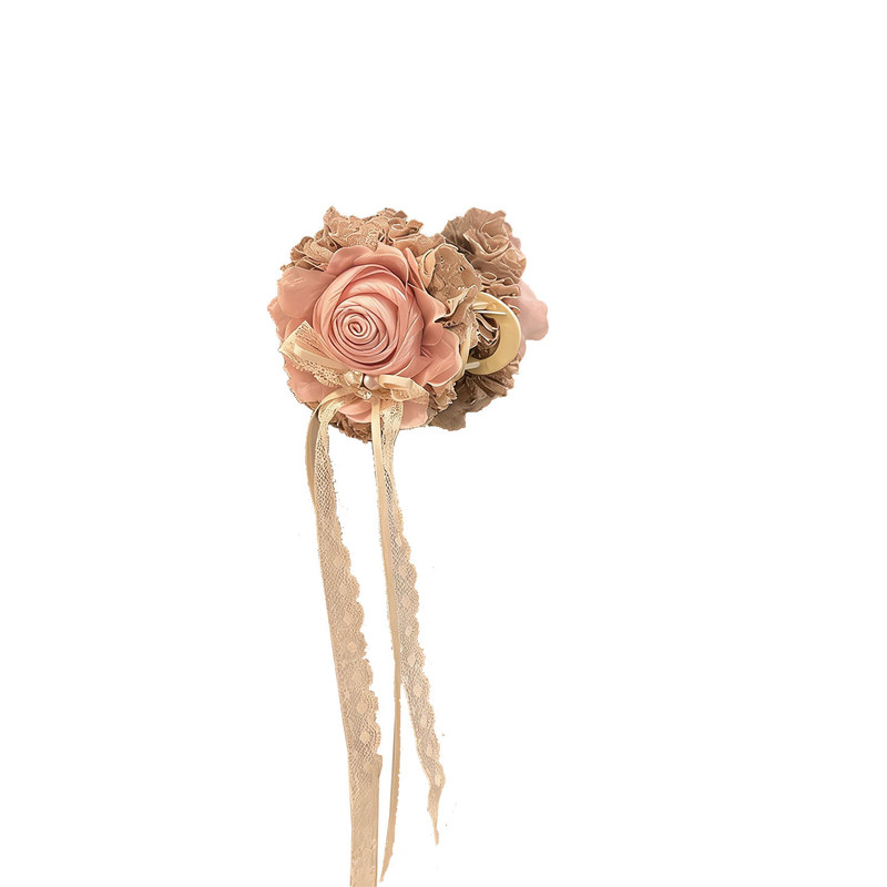 复古甜美手工玫瑰发夹