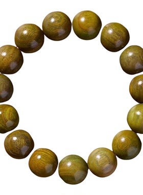 普陀山天然绿檀木手串沉香檀木质