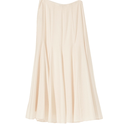 VeroModaA字拉链高腰长款半身裙