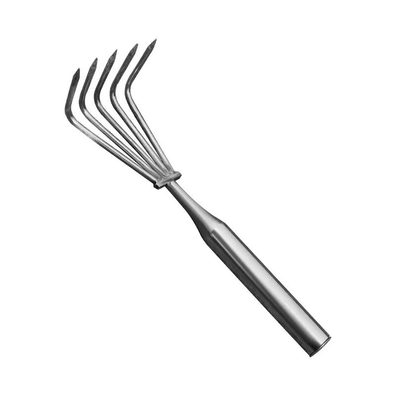 园艺小耙子不锈钢种花种菜赶海搂草落叶清理松土平整地面除草盆栽