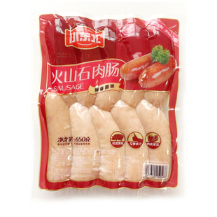 小东北星厨火山石地道烤肠650g原味黑胡椒猪肉肠香嫩弹脆热狗脆皮