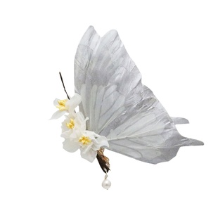 蝴蝶发夹羽毛扑棱蛾子超大12厘米侧蝶边夹轻奢灵动汉服发饰古装女