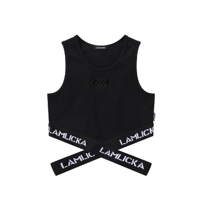 LAMLICKA美式高街紧身运动背心