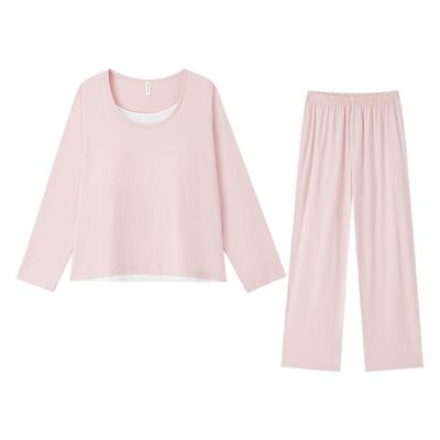 BE莫代尔棉假两件睡衣女情侣套装