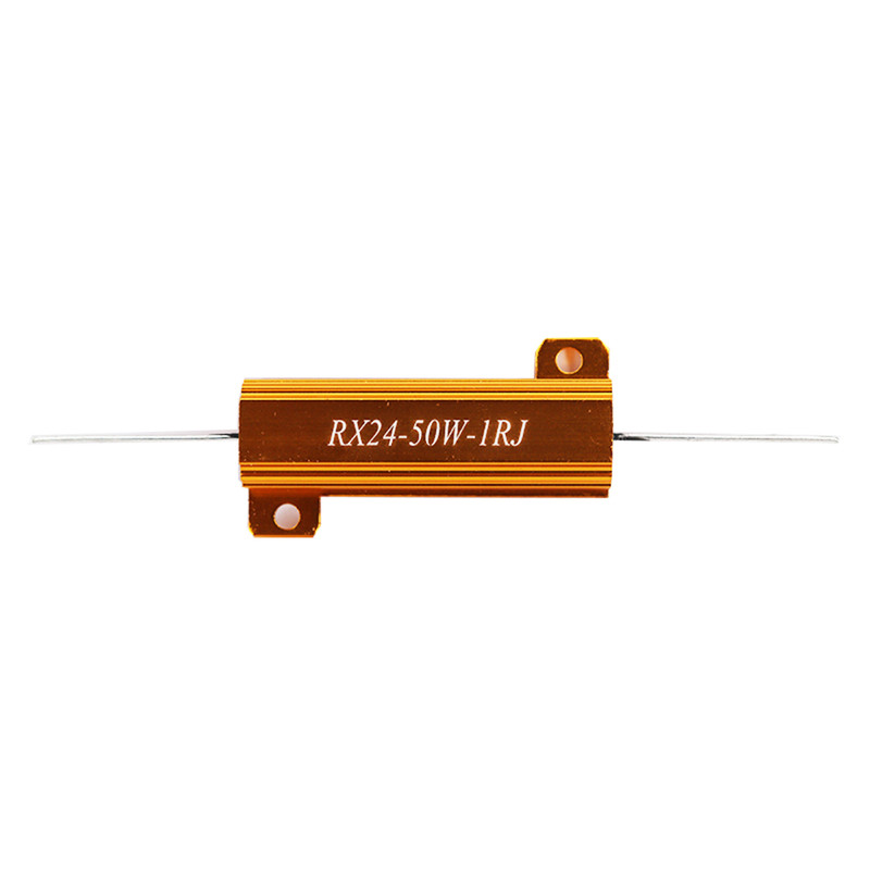 高品质高精度大功率黄金铝壳电阻RX-24-50w1~100RJ分频电阻器元件