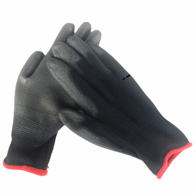 pu涂掌手套防滑耐脏黑色白色