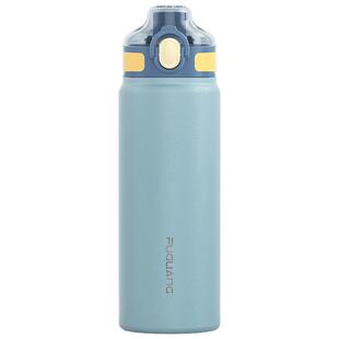 富光316L儿童保温杯带吸管高颜值男女学生上学专用便携不锈钢水杯