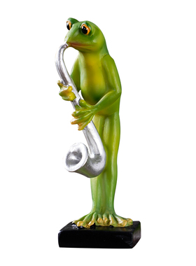 新款创意搞怪青蛙乐队装饰品摆件