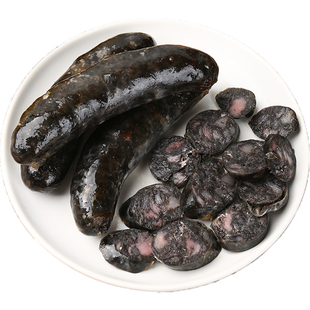 台式黑墨鱼肠空气炸锅日式台湾风味香肠蒜片手工士林大烤肠澎湖纯