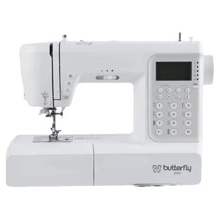 蝴蝶牌电子缝纫机JD90家用404种线迹电动多功能吃厚自动锁边衣车