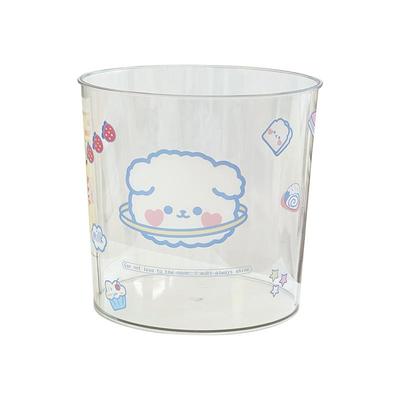 桌上小型垃圾桶透明可爱收纳桶