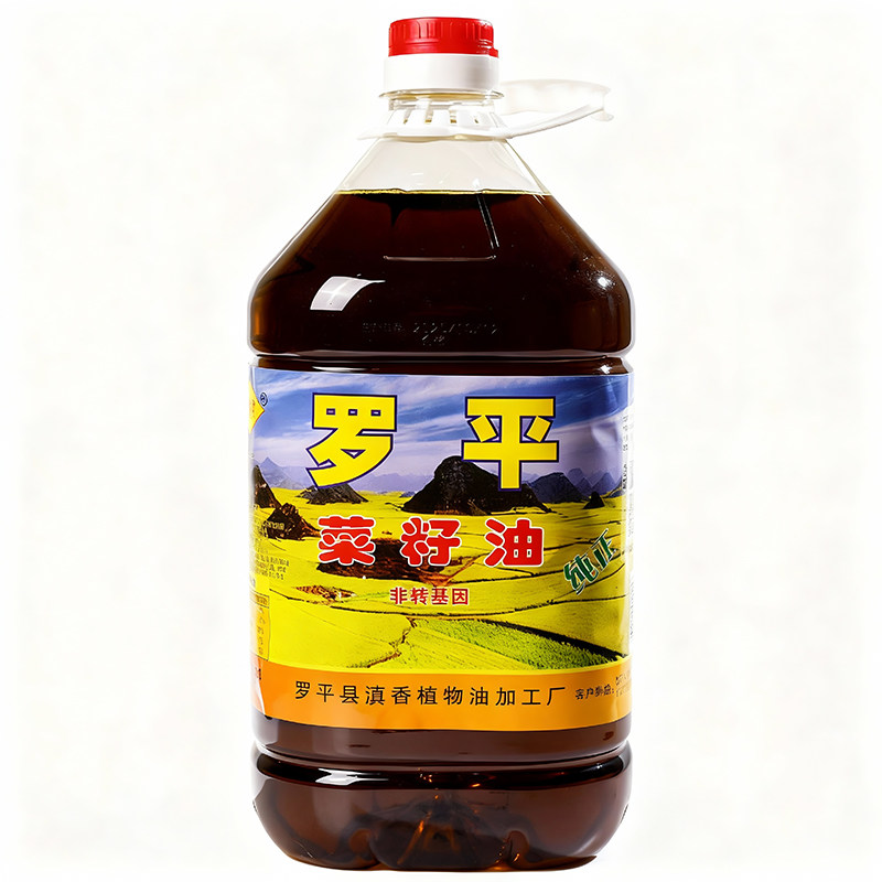 云南罗平纯正菜籽油5L桶装非转基因食用油传统物理压榨植物油香油
