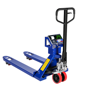 打印电子叉车秤2吨3吨地牛带称重不干胶手动小票液压托盘搬运车