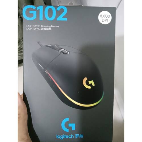 【议价-可维修】全新罗技G102有线鼠标，#有线鼠标 黑色款，原装