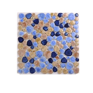 欧式陶瓷马赛克鹅卵石镜面背景墙厨房浴室卫生间游池水池鱼池地砖