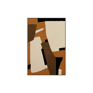 侘寂风装饰画无框画定制民宿酒店玄关挂画客厅书房卧室艺术抽象画