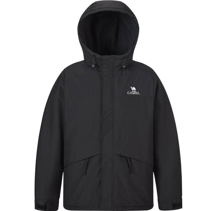 秋冬季男装棉服骆驼连帽