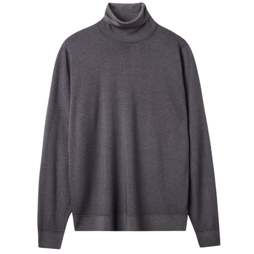 FALCONERI男士时尚经典商务保暖修身山羊绒高领毛衣针织衫UML250L