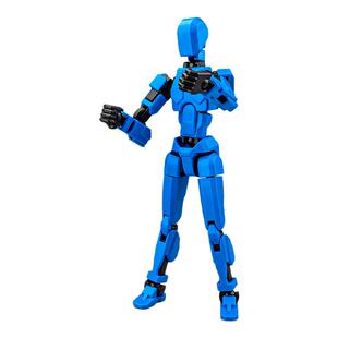 DIY拼装关节可动人偶积木人套装6色大礼盒装玩具儿童新年礼物