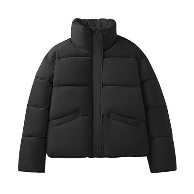 班尼路短款立领保暖棉服棉袄女