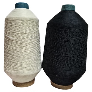 满28包邮 高shi高弹锁边线黑色 白色 米白色烤边线