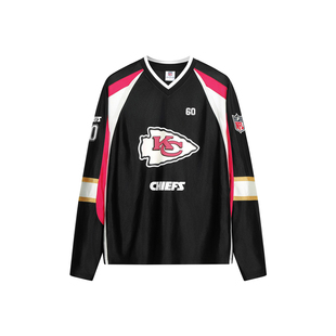 NFL美橄超级碗KC酋长球队美式复古运动训练jersey球衣速干长袖T恤