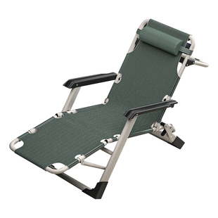 折叠躺椅办公室午休午睡床单人懒人趟睡椅多功能家用休闲阳台椅子