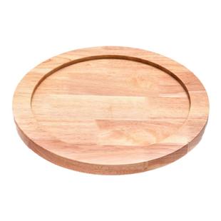 餐厅橡木隔热锅盘垫底座中式实木餐桌垫铁板圆形砂锅木托盘防烫垫