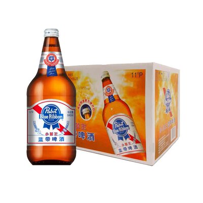 美国蓝带啤酒12瓶装整箱经典精黄