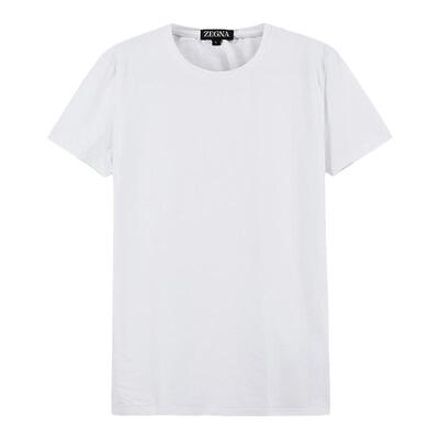 杰尼亚男士修身弹力短袖衫T恤