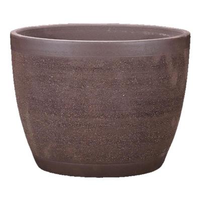 宜兴紫砂花盆无釉粗陶透气养根